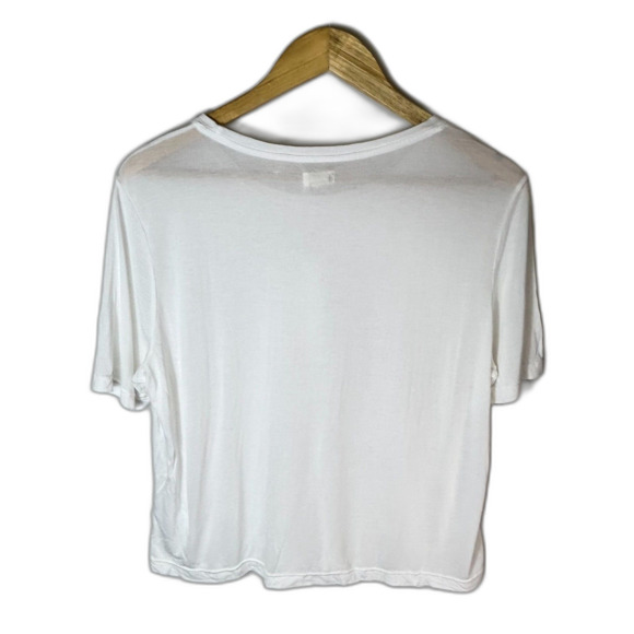 L'AGENCE NWT Remy White Modal Crewneck Short Sleeve T-Shirt Size XL - Picture 7 of 12